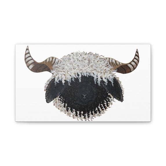Canvas Stretched, 0.75"Valais Blacknose sheep painting canvas
