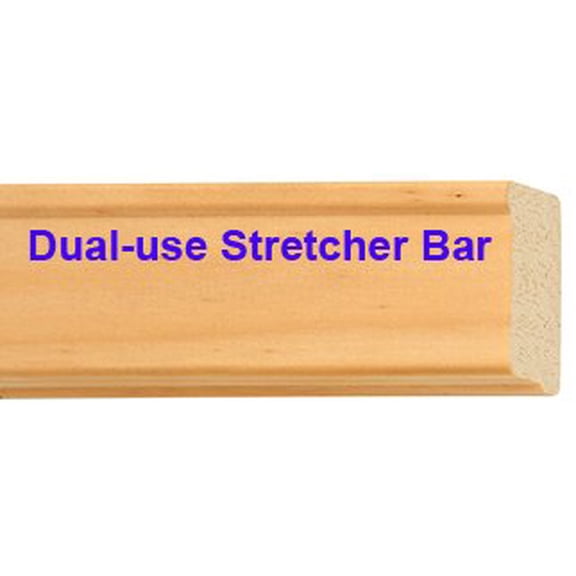 Canvas Stretcher Bars (Wood) 18Ft Bundle - 1.5" Width - 3/4" Rabbet Depth