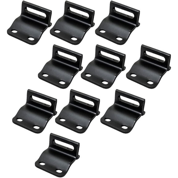 Canvas Tarp Tie Down Hook (A)- 10pack-BLACK, fits Military Humvee