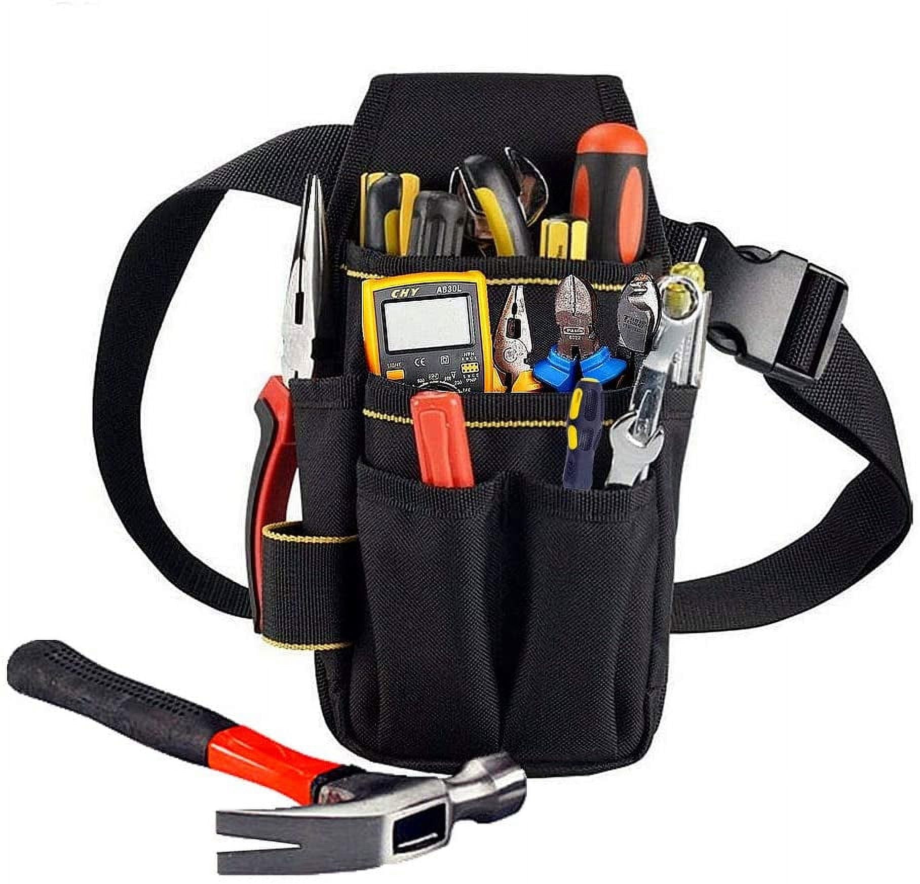 Canvas Tool Pocket Pouch Belt Small Pocket Tool Bag with
