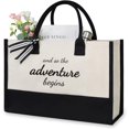 thumbnail image 1 of Canvas Tote Bag, Bridal Shower Gifts for Bride, Wedding Bachelorette Bride Gifts Shoulder Bag, 1 of 2