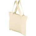 thumbnail image 1 of Canvas Tote Bag - CREATIVITY Bag KID Tested & Approved - Bulk Deal - Mato & Hash - Natural/Natural CA2700, 1 of 3