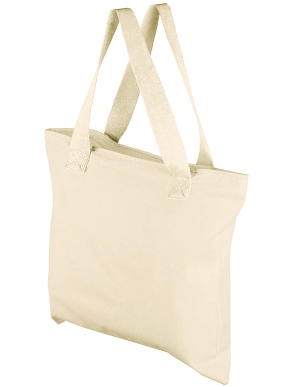Canvas Tote Bag - CREATIVITY Bag KID Tested & Approved - Bulk Deal - Mato & Hash - Natural/Natural CA2700