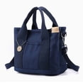 thumbnail image 1 of Canvas Tote Bag, Crossbody Shoulder Handbag, Multi Pocket Lightweight Carry Bag for Work Shopping Travel Daily Organizer Use, 1 of 7