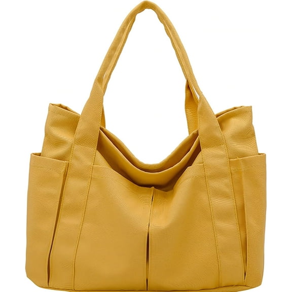 Canvas Tote Bag For Women With Pockets For Shopping Traveling Daily Commuting Beach Leisure And Fitness