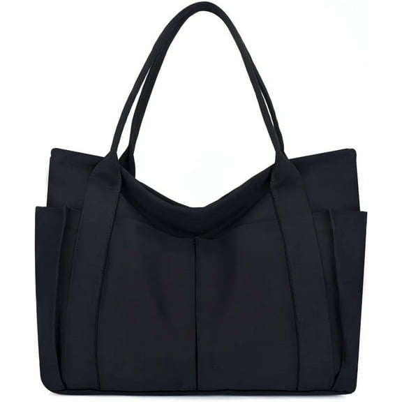 Canvas Tote Bag For Women With Pockets For Shopping Traveling Daily Commuting Beach Leisure And Fitness