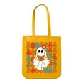 thumbnail image 1 of Canvas Tote Bag, Halloween Tote Bag, Booooks Tote Bag, Ghost Tote Bag, Canvas Shoulder Bag, Shopping Bag, 1 of 5