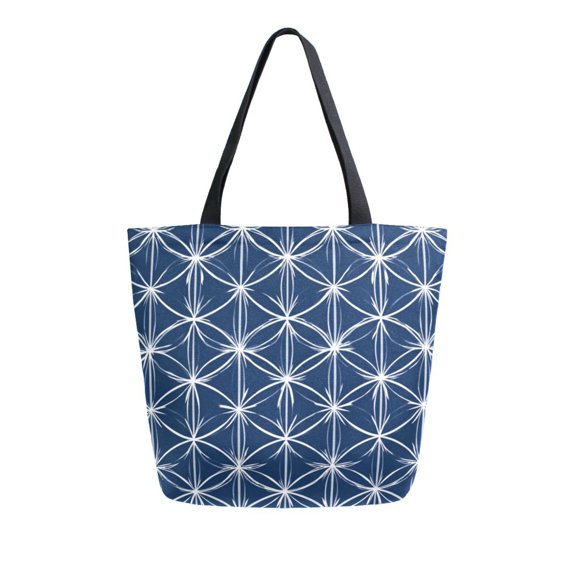 Canvas Tote Bag Large Canvas Bag 13.5x5.1x15 Inch Shopping Canvas Bag Suitable For Outing Shopping Travel Out Of Large Capacity Storage Geometric Vector with