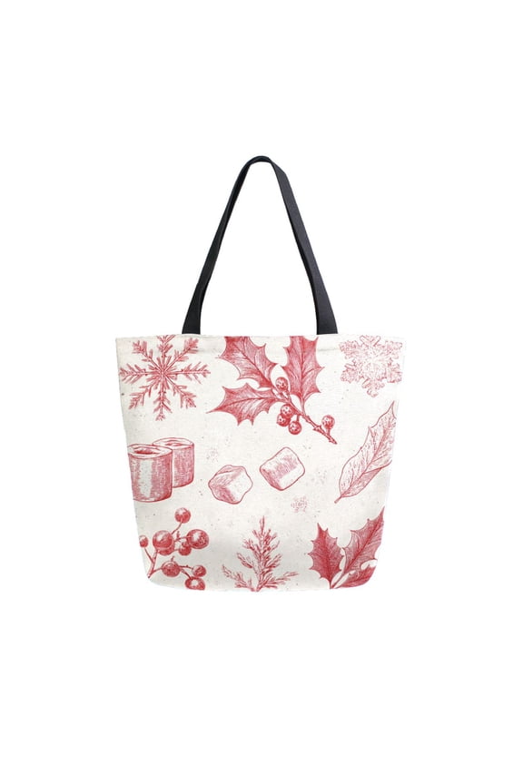 Canvas Tote Bag Large Canvas Bag 13.5x5.1x15 Inch Shopping Canvas Bag Suitable For Outing Shopping Travel Out Of Large Capacity Storage Winter Rlements