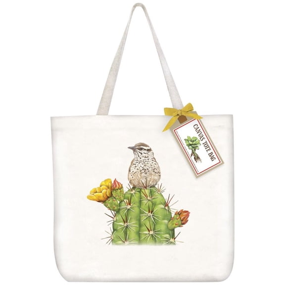 Canvas Tote Bag Mary Lake Thompson Cactus Bird