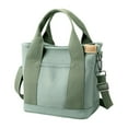 thumbnail image 1 of Canvas Tote Bag Multi Pocket Handbag, Large Capacity Shoulder Storage Bag With Adjustable Strap for Work Travel Shopping Daily Commute Office Organization Carry Shoulder Bag, 1 of 9