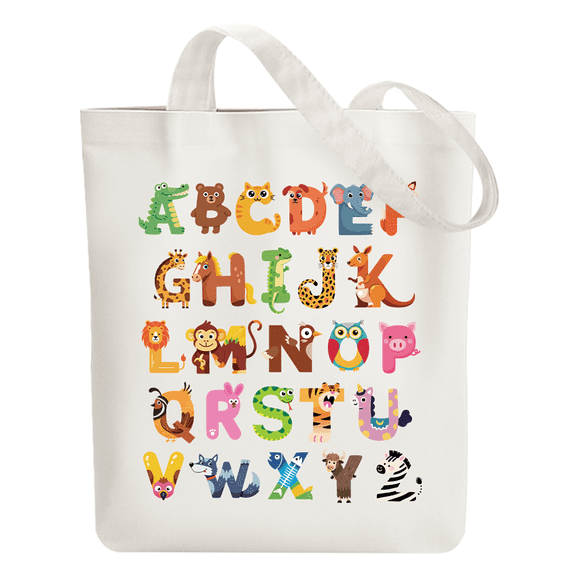 Canvas Tote Bag Reusable Cotton Bag for Women Large 14.96"x 15.74" Cloth Shoulder Bags with Zipper Pockets 1pc