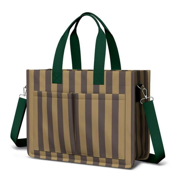 Canvas Tote Bag for Women with Compartments, Large Cute Checkered Teacher Student Shoulder Bag Nurse Purses Crossbody Bags Work Laptop Book Bag Satchels Handbags