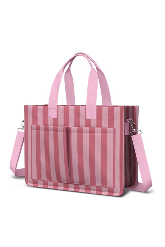 Canvas Tote Bag for Women with Compartments, Large Cute Checkered Teacher Student Shoulder Bag Nurse Purses Crossbody Bags Work Laptop Book Bag Satchels Handbags