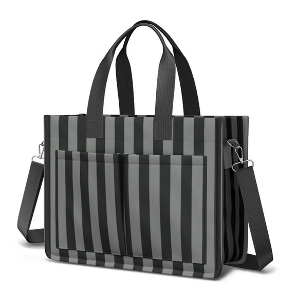 Canvas Tote Bag for Women with Compartments, Large Cute Checkered Teacher Student Shoulder Bag Nurse Purses Crossbody Bags Work Laptop Book Bag Satchels Handbags