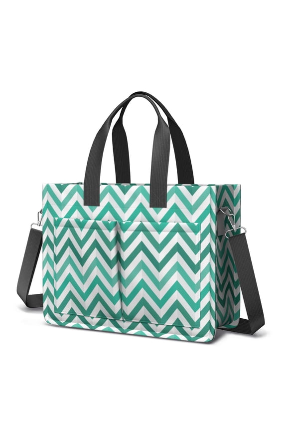 Canvas Tote Bag for Women with Compartments, Large Cute Checkered Teacher Student Shoulder Bag Nurse Purses Crossbody Bags Work Laptop Book Bag Satchels Handbags