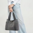 thumbnail image 1 of Canvas Tote Bag for Women | Large Shoulder Handbag | Durable High Density Material | Spacious Laptop Book Travel Work Bag | Reinforced Comfort Straps | Multiple Colors | 55x39x14cm, 1 of 6