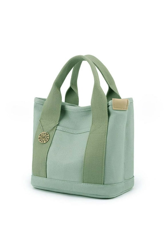 Canvas Tote Bag for Women,Tote Bag with Zipper Canvas Crossbody Bag Everything Tote Bag with Compartments,Large Capacity Canvas Handbag Multi-compartment Lunch Box Bag Lightweight Work Storage