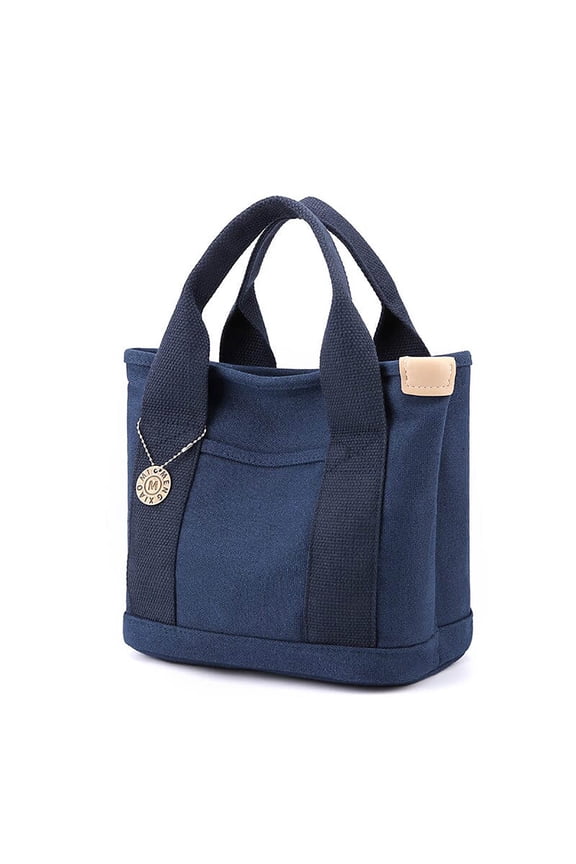 Canvas Tote Bag for Women,Tote Bag with Zipper Canvas Crossbody Bag Everything Tote Bag with Compartments,Large Capacity Canvas Handbag Multi-compartment Lunch Box Bag Lightweight Work Storage