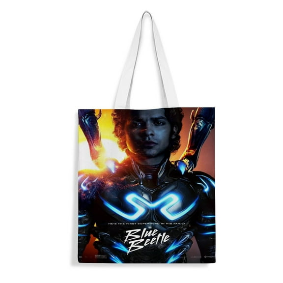 Canvas Tote Bag for Blue Beetle Women Gifts Totes Shoulder Book Bag Shopping Reusable Grocery Bags 15.7 x 17.7 inches