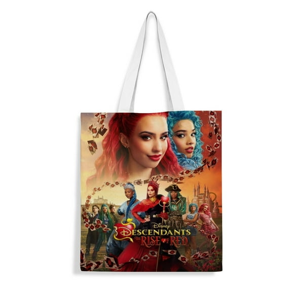 Canvas Tote Bag for Descendants: The Rise of Red Women Gifts Totes Shoulder Book Bag Shopping Reusable Grocery Bags 15.7 x 17.7 inches