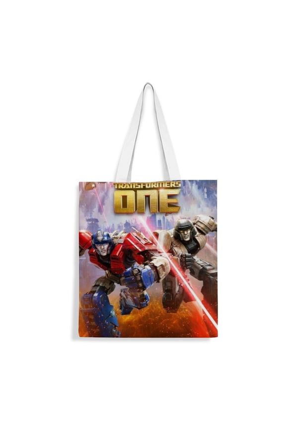 Canvas Tote Bag for Transformers One Women Gifts Shoulder Book Bag Shopping Reusable Grocery Bags 15.7 x 17.7 inches