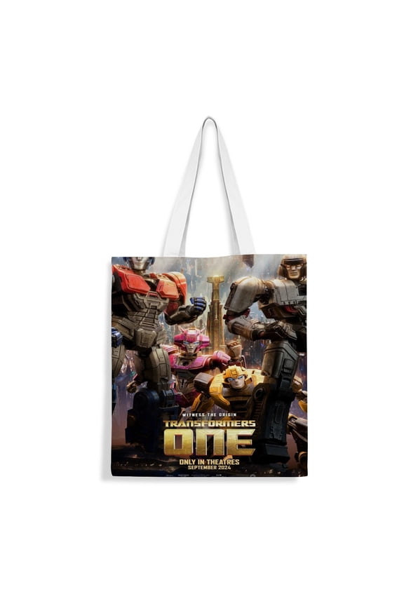 Canvas Tote Bag for Transformers One Women Gifts Totes Shoulder Book Bag Shopping Reusable Grocery Bags 13.7 x 15.7 inches