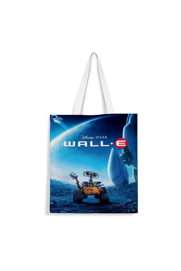 Canvas Tote Bag for WALL-E Women Gifts Totes Shoulder Book Bag Shopping Reusable Grocery Bags 15.7 x 17.7 inches