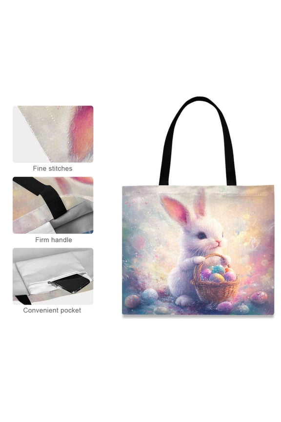Canvas Tote Bag for Women Girls Design Print Cosmic Cat Nap Tote