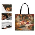 thumbnail image 1 of Canvas Tote Bag for Women Girls Design Print Cozy Autumn Garden Tote, 1 of 8