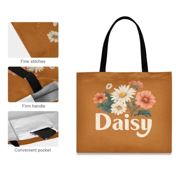 Canvas Tote Bag for Women Girls Design Print Spring Revival Totes