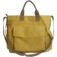 thumbnail image 1 of Canvas Tote Bag with Pockets for Women Crossbody Bag Canvas Shoulder Bag Work Tote Bag Hobo Handbag for Men, 1 of 6