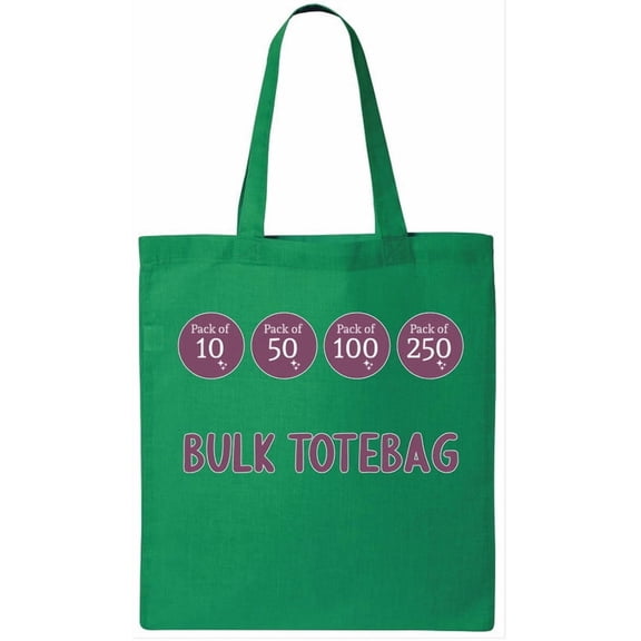Canvas Tote Bags – Durable, Eco-Friendly Reusable Bags 10/50/100/250 Pack
