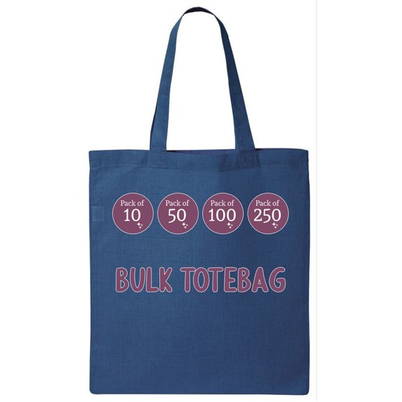 Canvas Tote Bags – Durable, Eco-Friendly Reusable Bags 10/50/100/250 Pack