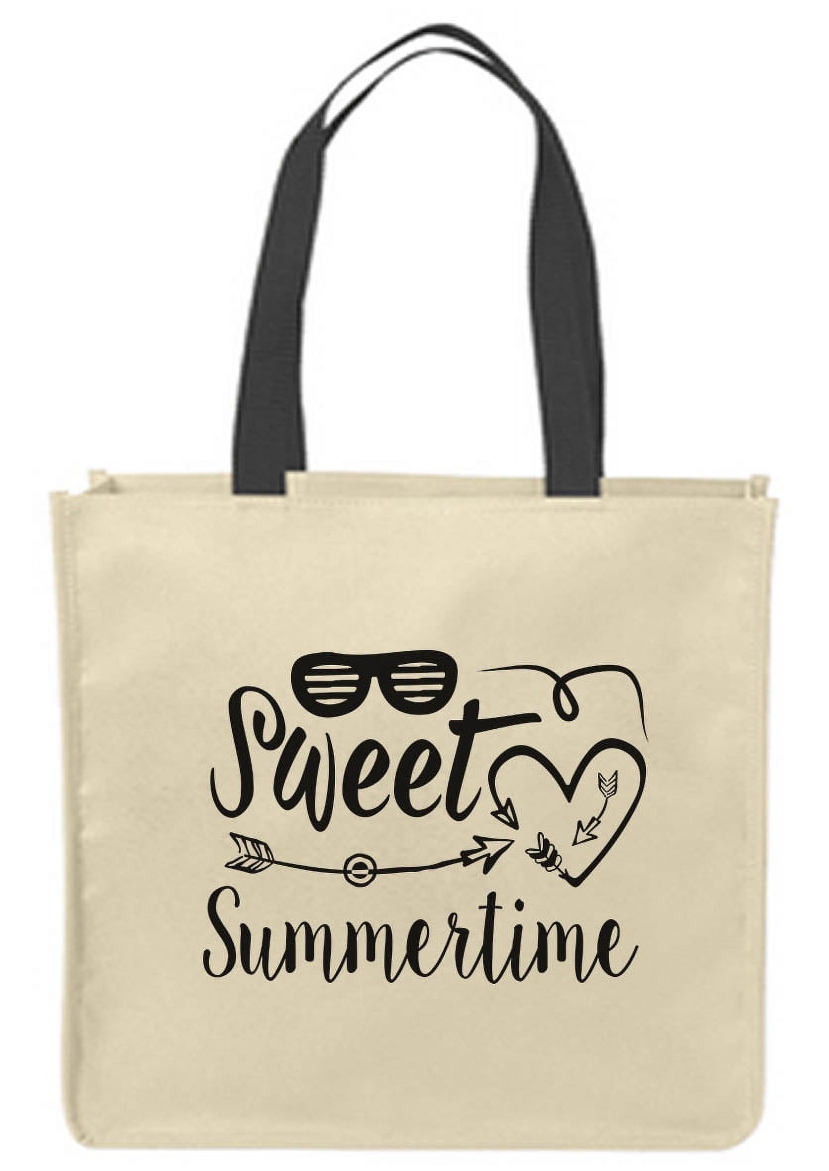 Canvas Tote Bags Sweet Summertime Beach Water Season Hot Reusable Shopping  Funny Gift Bags - Walmart.com