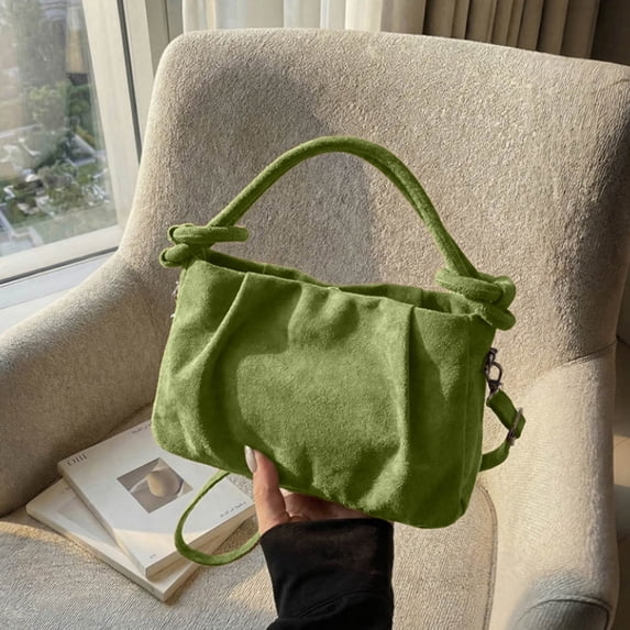 Canvas Tote Shoulder Bag Crossbody Handbag, Polyester Small Purse, 5 Colors Black Red Brown Green Coffee, Adjustable Strap, Casual Outdoor Travel