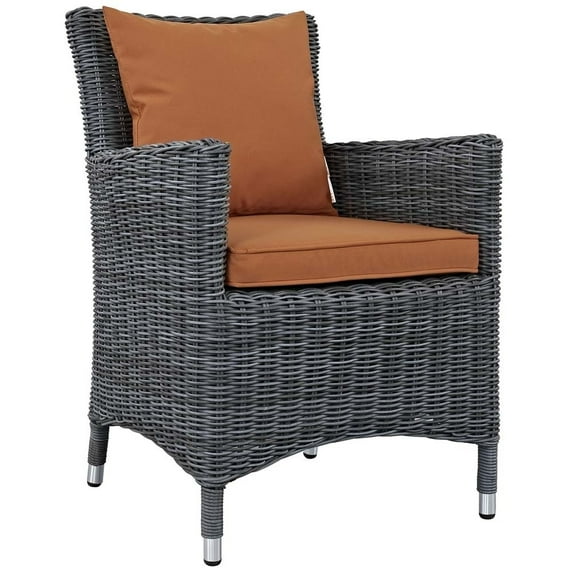 Modway Summon Dining Outdoor Patio Sunbrella® Armchair in Canvas Tuscan