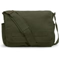thumbnail image 1 of Canvas Vintage Messenger Bag Shoulder bag Leather Large Travel Crossbody bags for men women, 1 of 7