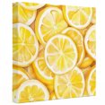 Canvas Wall Art 8x8 Inch,Yellow Lemon Slice Watercolor Framed Canvas ...