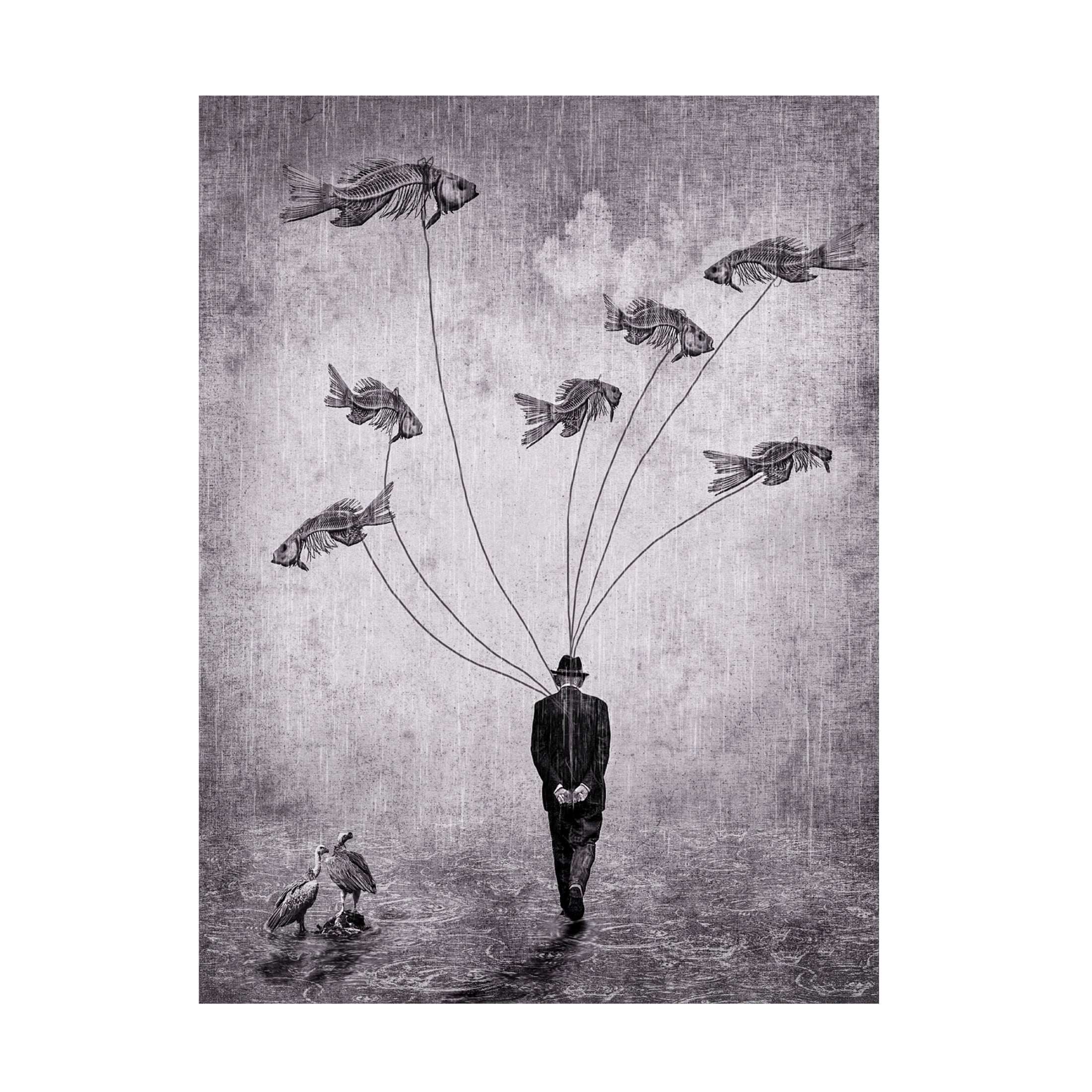 Canvas Wall Art - ARUN MOHANRAJ 'Land Of The Flying Dead' Wall Art for Living Room, Bedroom, or Office D?cor by Trademark Fine Art - 14 x 19 Inches