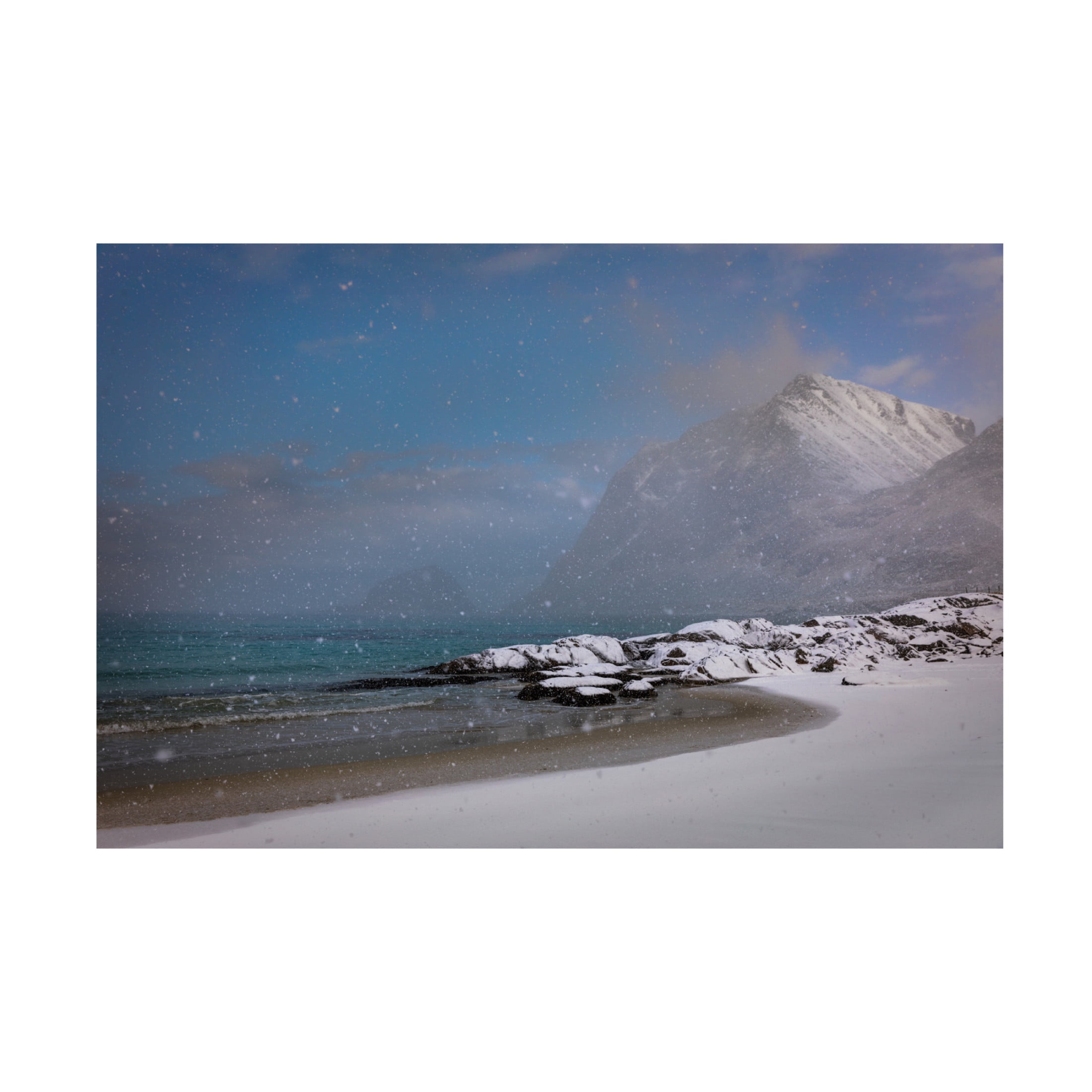 Canvas Wall Art - Adrian Popan 'Lofoten Mood' Wall Art for Living Room, Bedroom, or Office Décor by Trademark Fine Art - 19 x 12 Inches