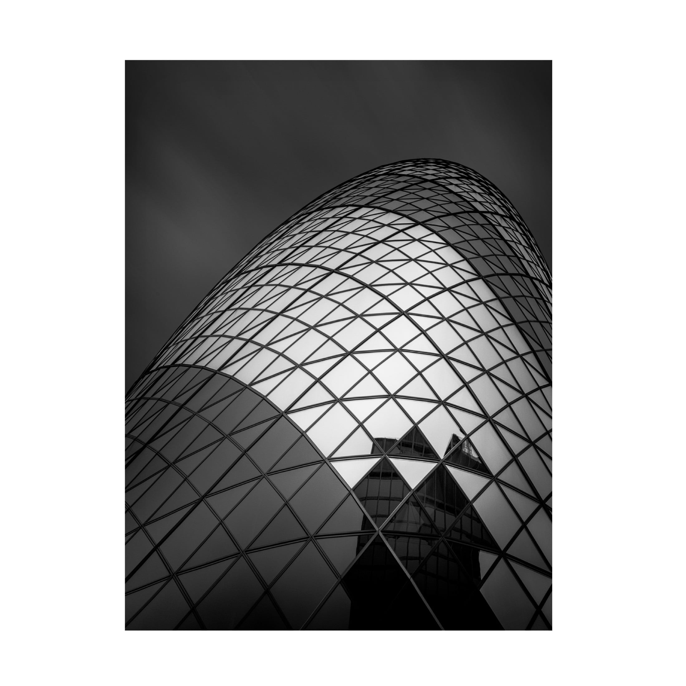 Canvas Wall Art - Ahmed Thabet 'The Gherkin' Wall Art for Living Room, Bedroom, or Office D?cor by Trademark Fine Art - 35 x 47 Inches