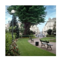 Canvas Wall Art - Alan Blaustein 'French Jardin No. 14' Wall Art for Living Room, Bedroom, or Office Décor by Trademark Fine Art - 14 x 14 Inches