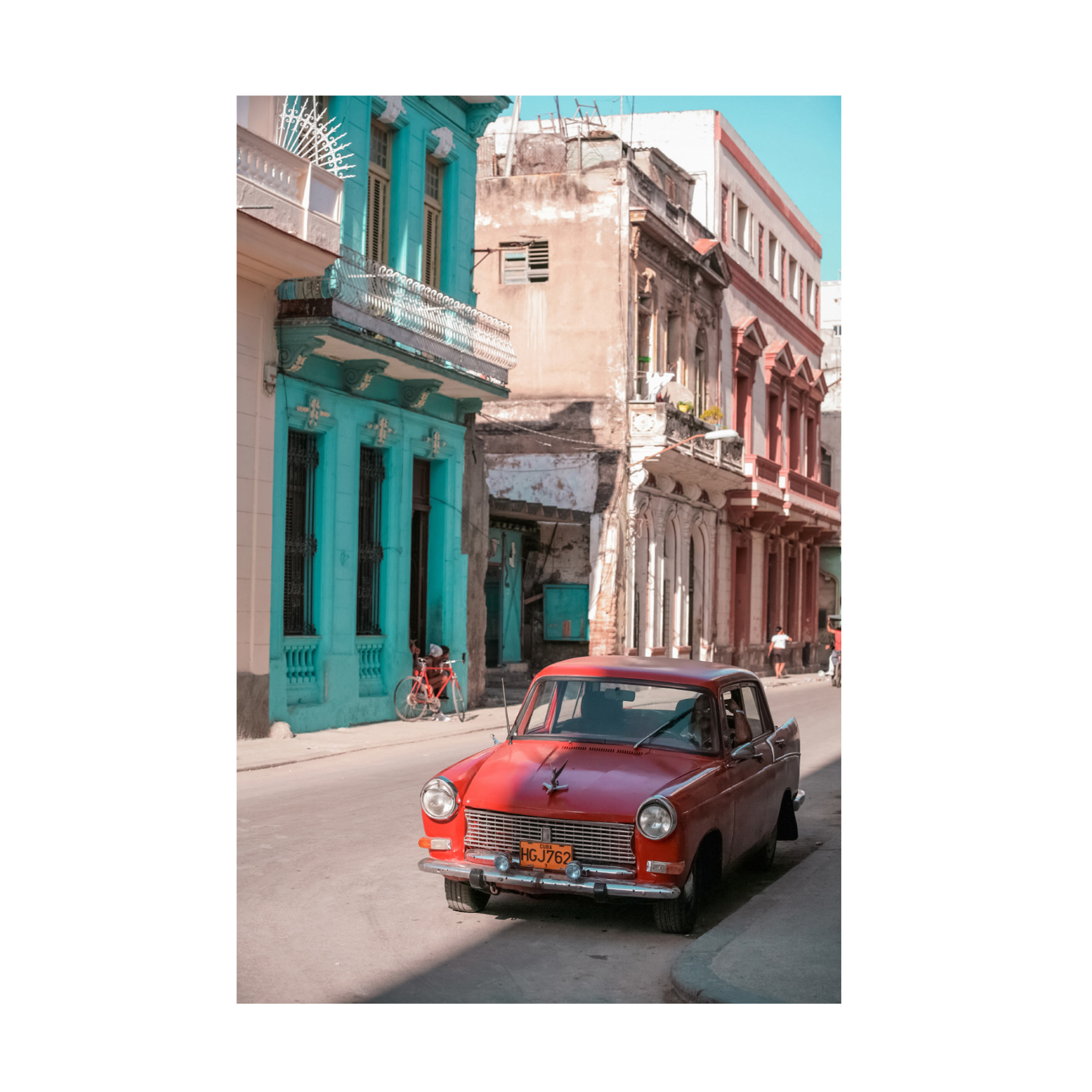Canvas Wall Art - Alexander Yakovlev 'Cuban Car 7' Wall Art for Living Room, Bedroom, or Office Décor by Trademark Fine Art - 12 x 19 Inches