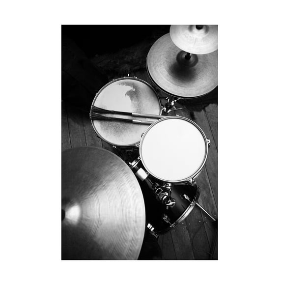 Canvas Wall Art - Alexander Yakovlev 'Drums' Wall Art for Living Room, Bedroom, or Office Décor by Trademark Fine Art - 30 x 47 Inches