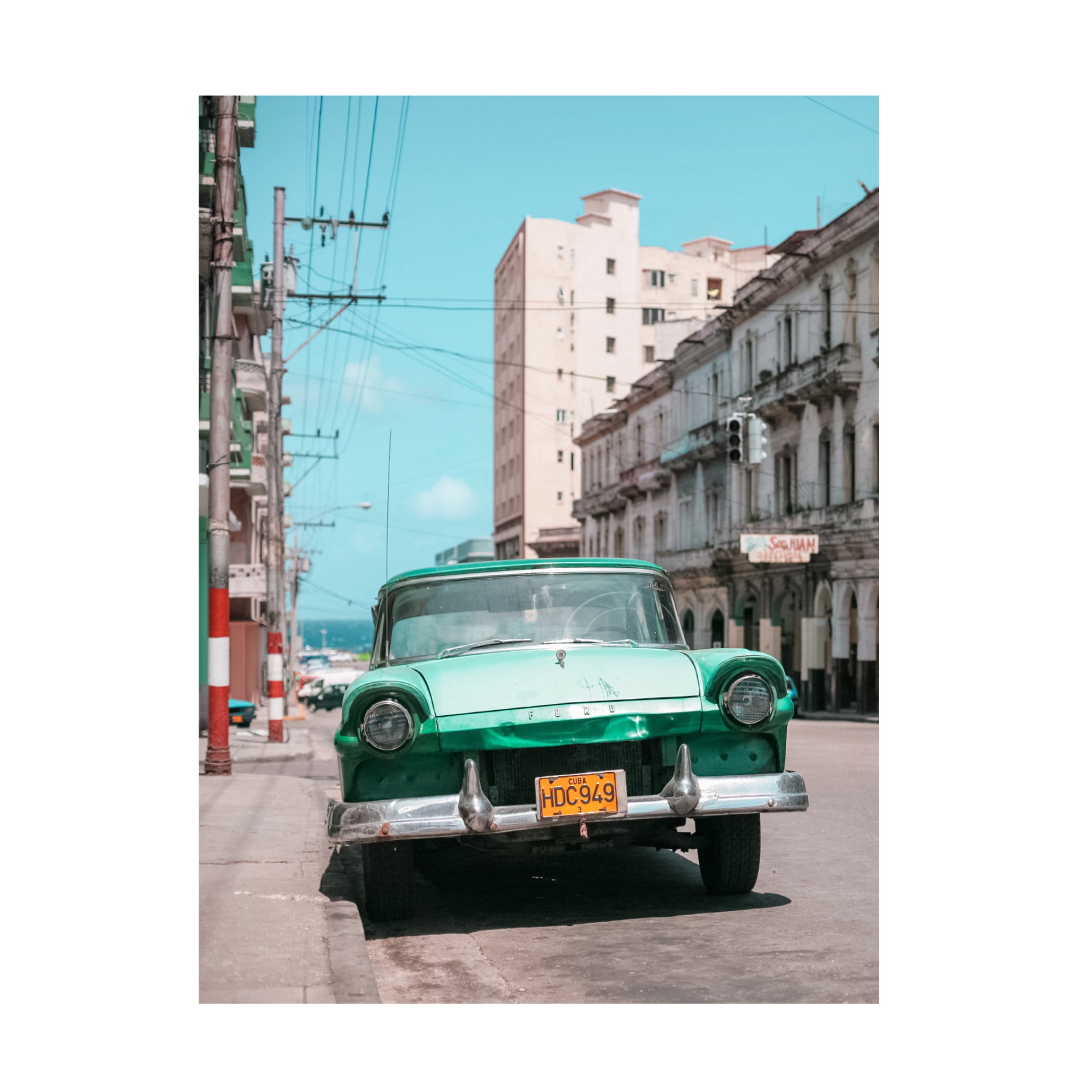 Canvas Wall Art - Alexander Yakovlev 'Old Havana 2' Wall Art for Living Room, Bedroom, or Office Décor by Trademark Fine Art - 14 x 19 Inches