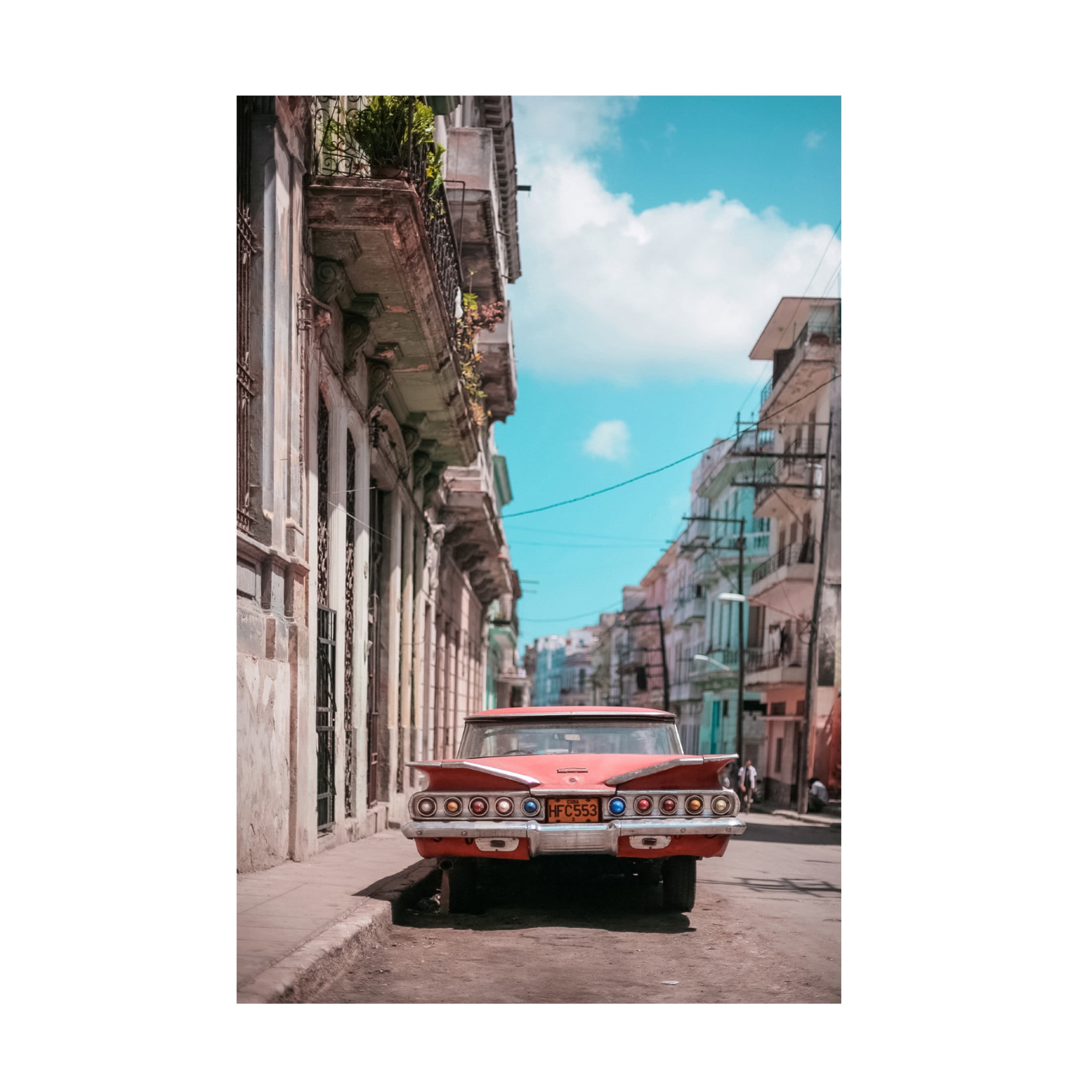 Canvas Wall Art - Alexander Yakovlev 'Old Havana 3' Wall Art for Living Room, Bedroom, or Office Décor by Trademark Fine Art - 16 x 24 Inches