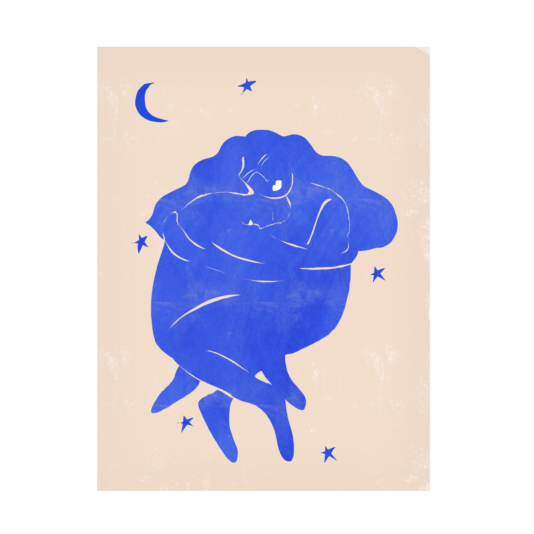 Canvas Wall Art - Alja Horvat 'Blue Lovers' Wall Art for Living Room, Bedroom, or Office D?cor by Trademark Fine Art - 35 x 47 Inches