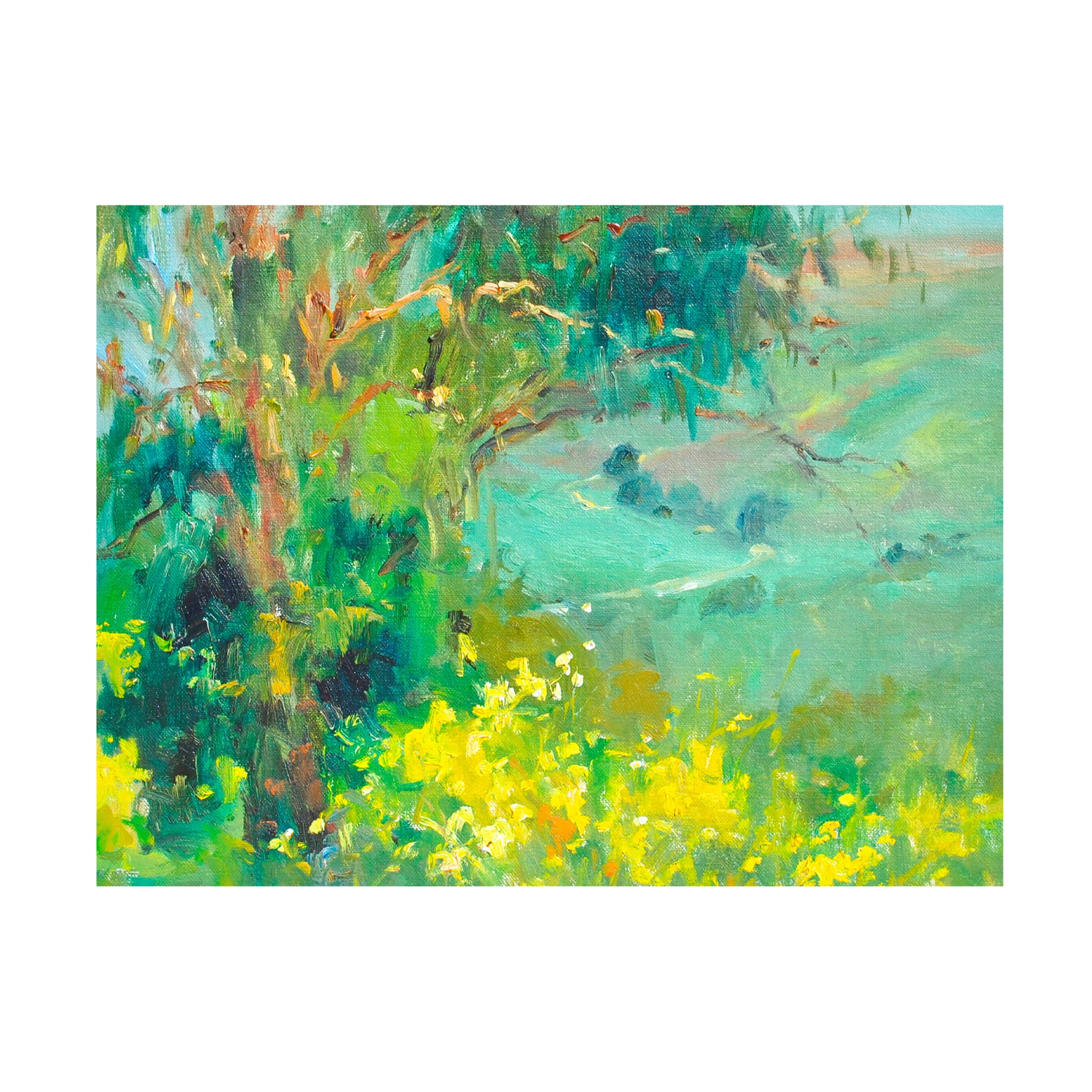 Canvas Wall Art - Allayn Stevens 'The Valley' Wall Art for Living Room, Bedroom, or Office Décor by Trademark Fine Art - 24 x 18 Inches