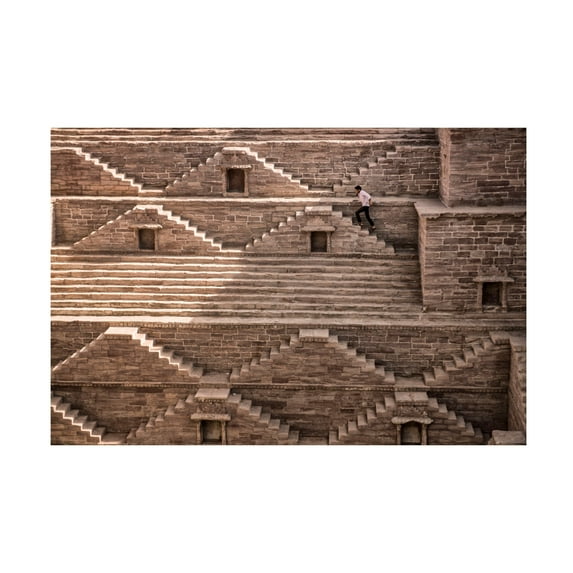 Canvas Wall Art - Andrei Nicolas - 'Geometry' Wall Art for Living Room, Bedroom, or Office D?cor by Trademark Fine Art - 47 x 30 Inches